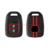 Keycare Silicone Key Cover KC33 Compatible for WR-V, City, Jazz, Amaze 2014+ Models | Black